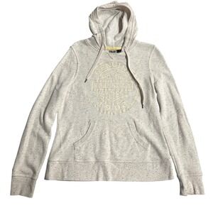 Harley Davidson Women's Genuine Motor Cycles Gray Speckled Hoodie Size L